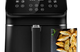 COSORI Pro II Air Fryer Oven Combo, 5.8QT Max Xl Large Cooker with 12 One-Touch Savable Custom Functions, Cookbook and Online Recipes, Nonstick and Dishwasher-Safe Detachable Square Basket