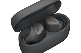 Jabra Elite 3 in Ear Wireless Bluetooth Earbuds – Noise Isolating True Wireless Buds with 4 Built-in Microphones for Clear Calls, Rich Bass, Customizable Sound, and Mono Mode - Dark Grey