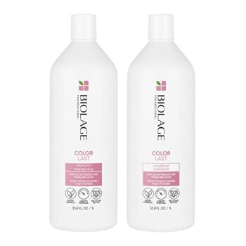 Biolage Color Last Shampoo | Helps Protect Hair & Maintain Vibrant Color | For Color-Treated Hair | Paraben & Silicone-Free | Valentine's Day Gift Set | Bath Gift Set |Vegan​
