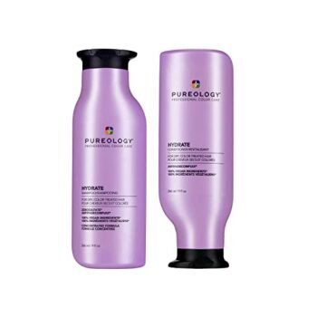 Pureology Hydrate Moisturizing Shampoo | For Medium to Thick Dry, Color Treated Hair | Sulfate-Free | Vegan