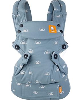 Baby Tula Explore Baby Carrier 7 – 45 LB, Adjustable Newborn to Toddler Carrier, Multiple Ergonomic Positions, Front and Back Carry, Easy-to-Use, Lightweight (Harbor Sky)