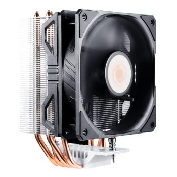 Cooler Master Hyper 212 EVO V2 CPU Air Cooler with SickleFlow 120, PWM Fan, Direct Contact Technology, 4 Copper Heat Pipes for AMD Ryzen/Intel LGA1700/1200/1151, Silver/Black