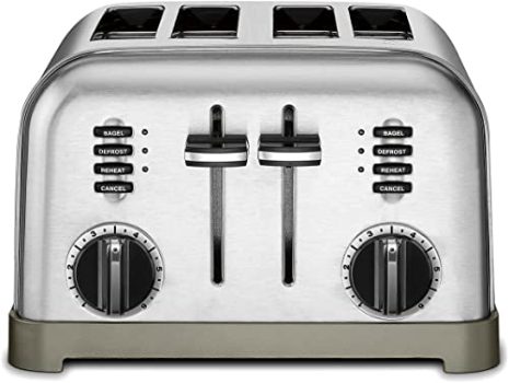 Cuisinart 4 Slice Toaster Oven, Brushed Stainless, CPT-180P1