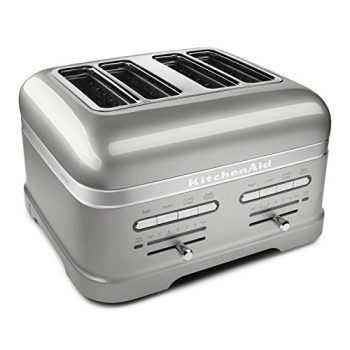KitchenAid KMT4203SR Pro Line Series Sugar Pearl Silver 4-Slice Automatic Toaster