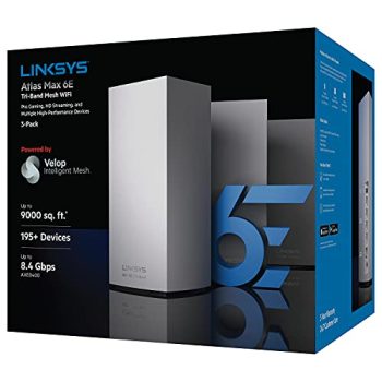 Linksys MX8503 Atlas Max 6E Tri-Band Mesh Wi-Fi 6E System (3 Pack)