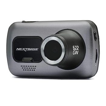 Nextbase 622GW Dash Cam Full 4K/30fps UHD Recording in Car DVR Camera- 140° Front- Wi-Fi, GPS, Bluetooth- Super Slow Motion @ 120fps- Image Stabilisation- what3words- Night Vision- Alexa Built-in