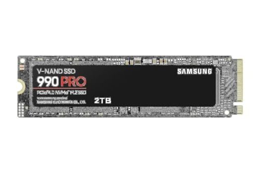 Samsung 990 PRO Series - 2TB PCIe Gen4. X4 NVMe 2.0c - M.2 Internal SSD (MZ-V9P2T0B/AM)