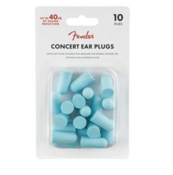 Fender Concert Ear Plugs, Daphne Blue, 10-Pair