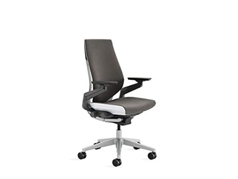 Steelcase Gesture Office Chair - Ergonomic Work Chair with Wheels for Carpet - Comfortable Office Chair - Intuitive-to-Adjust Chairs for Desk - 360-Degree Arms - Graphite Gray Fabric