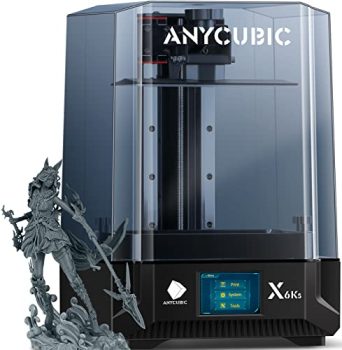 ANYCUBIC Photon Mono X 6Ks, Resin 3D Printer with 9.1'' 6K Mono Screen, LCD SLA Resin Printer with Upgraded LighTurbo Matrix, Large Print Volume 7.7'' x 4.8'' x 7.8''