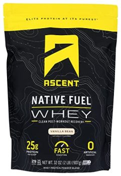 Ascent Native Fuel Vanilla Bean Whey Protein Powder Blend Vanilla Bean - 2 lbs Pack of 1