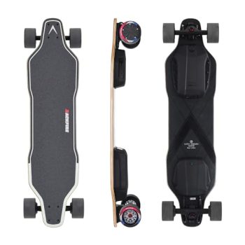 Backfire G2 Black Electric Longboard Skateboard with Protective Gear, Suitable for Adults & Teens Beginners, 5.2Ah/187Wh Battery, 11 to 12.5 Miles Range, 180 Days Warranty