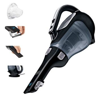 BLACK+DECKER 20V Cordless Handheld Vacuum with Pivoting Nozzle and Washable Filter (BDH2000L), Black