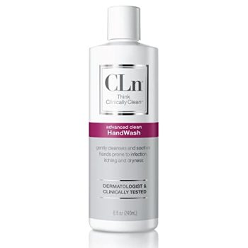 CLn® HandWash - Advanced Hygiene for Hands, Formulated with Glycerin, for Sensitive Skin Prone to Hand Dermatitis, Redness, Irritation, Eczema, and Rash, Fragrance-Free, 8 fl oz