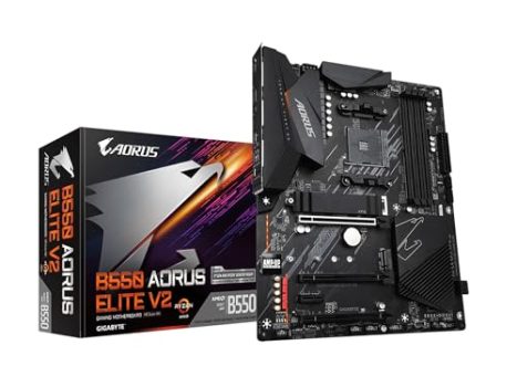Gigabyte B550 AORUS ELITE V2 AMD Ryzen 5000 ATX Motherboard with WiFi 6, 2.5GbE LAN, 12+2 Digital VRM, and PCIe 4.0