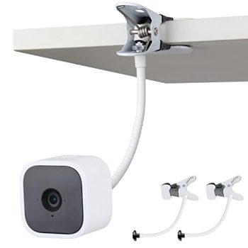 iTODOS 2 Pack Flexible Clip Clamp Mount Compatible with Blink Mini,Blink Outdoor (3rd Gen) XT3 and Blink XT XT2 Blink Indoor,8 inches Flexible Length Gooseneck Arm,Attach Your Camera Wherever You Like