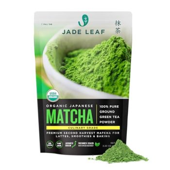Jade Leaf Matcha Organic Culinary Grade Matcha Green Tea Powder - Premium Second Harvest - Authentic Japanese Origin (3.53 Ounce Pouch)
