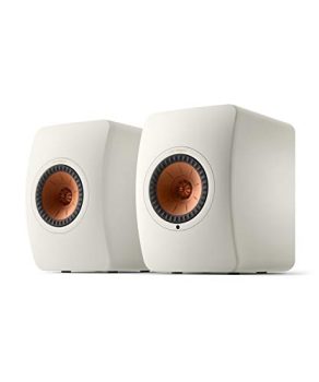 KEF LS50 Wireless II Powered Bookshelf Speakers - Pair (Mineral White)