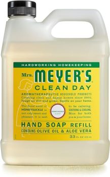 Mrs. Meyer's Clean Day Liquid Hand Soap Refill, Honeysuckle, 33 Oz