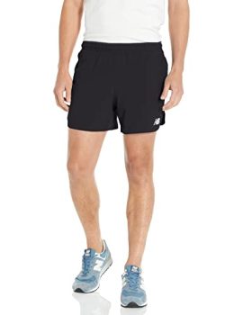 New Balance Men's Impact Run 5 Inch Short 22, Black, Medium