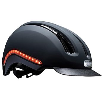 Nutcase, VIO, Bike Helmet with LED Lights and MIPS Protection for Road Cycling and Commuting, Kit Matte MIPS Light, S/M: 55cm-59cm