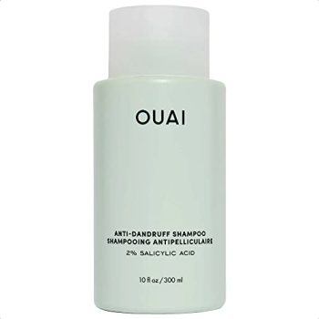 OUAI Anti-Dandruff Shampoo - Soothing Salicylic Acid Shampoo for Flaky, Dry and Itchy Scalp - Reduces Itching, Redness and Irritation - Sulfate Free Scalp Care (10 Fl Oz)