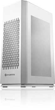 RAIJINTEK OPHION Elite White, Mini ITX PC Case, Mesh Side Panel with Dust Filter, Triple-Slot GPU, with one 120mm Fan (0R20B00221)