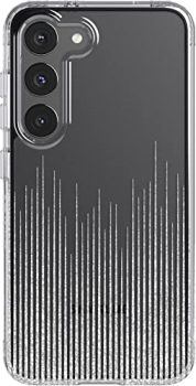 tech21 Evo Sparkle for Samsung Galaxy S23 - Sparkle Rain Scratch Resistant Phone Case with 12ft Drop Protection