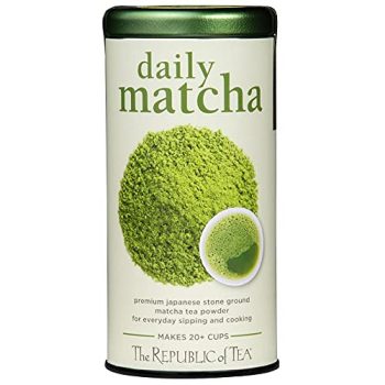 The Republic of Tea Japanese Daily Matcha Powder, 1.5 oz Tin | Matcha Green Tea | Makes 20+ Cups