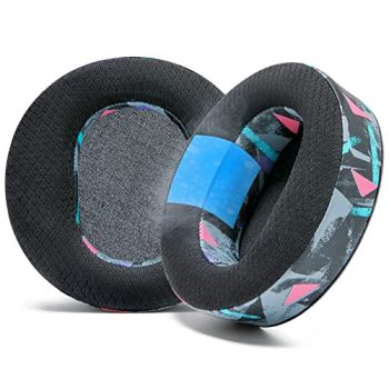 WC Freeze Maxwell - Cooling Gel Replacement Earpads for Audeze Maxwell Headphones by Wicked Cushions - Elevate Comfort, Durability, Thickness & Sound Isolation for Epic Gaming Sessions | 90's Black