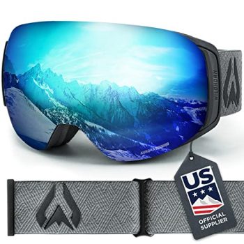 WILDHORN  Outfitters Roca Snowboard & Ski Goggles - US Ski Team Official Supplier - Interchangeable Lens - Premium Snow Goggles