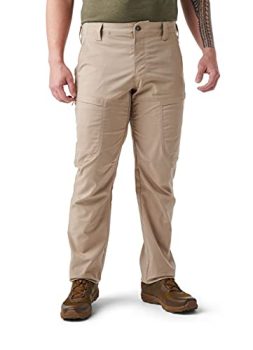 5.11 Tactical Men's Ridge Pant, Flex-Tac Stretch Fabric, Comfort Waist, Style 74520, Khaki, 42W x 30L