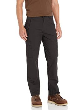 Carhartt Men's Rugged Flex Relaxed Fit Ripstop Cargo Work Pant, Black, 32 x 30