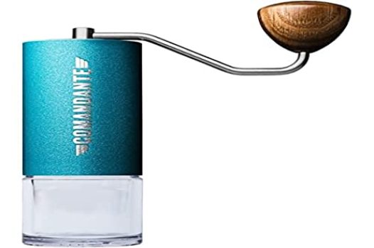 Comandante C40-MK4NB-AL Coffee Grinder C40 MK4 Nitro Blade Alpine Lagoon Silver Brown