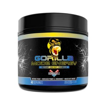 Gorilla Mode Stim Energy Pre-Workout Formula - Intense Focus & Clean Mental Energy/L-Tyrosine, Kanna, Caffeine, N-Phenethyl Dimethylamine Citrate, Huperzine A / 170 Grams (Bombsicle)