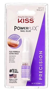 Kiss Powerflex Precision Nail Glue 0.10 Ounce (Pack of 3)