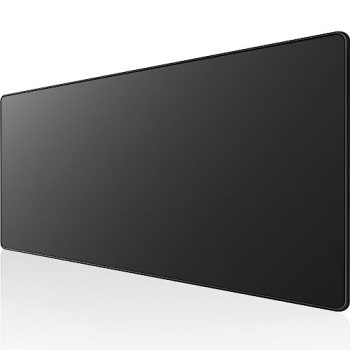 KTRIO Large Gaming Mouse Pad with Superior Micro-Weave Cloth, Extended Desk Mousepad with Stitched Edges, Non-Slip Base, Water Resist Keyboard Pad for Gamer, Office & Home, 31.5 x 11.8 in, Black