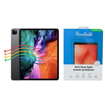 Ocushield Anti Blue Light Screen Protector for Apple iPad Pro 12.9" (2018-2022) - Blue Light Filter for iPad - Eye Protection - Accredited Medical Device - Anti-Glare