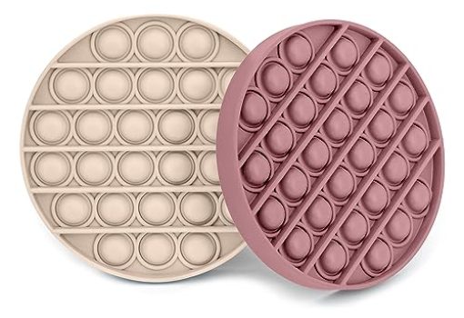 Pop It Fidget Toys 2-Pack, Sensory Toys for Adults & Kids, Stress & Anxiety Relief Toys, Stylish Scandinavian Design, Robust & Firm, Poppet Loud on Both Sides, Midsummer and Blizzard