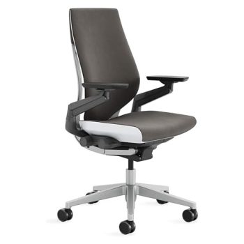 Steelcase Gesture Office Chair - Ergonomic Work Chair with Wheels for Carpet - Comfortable Office Chair - Intuitive-to-Adjust Chairs for Desk - 360-Degree Arms - Graphite Gray Fabric