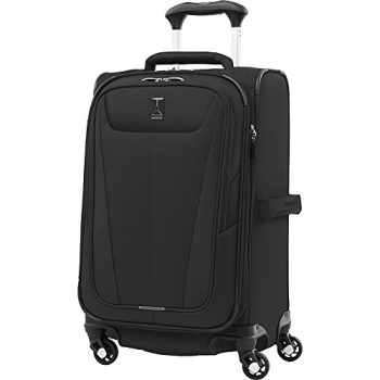 Travelpro Maxlite 5 Softside Expandable Carry on Luggage with 4 Spinner Wheels, Lightweight Suitcase, Men and Women, Black, Carry On 21-Inch