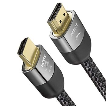 Zeskit Maya 2.1 8K HDMI Cable 6.5ft 4K120Hz 48Gbps for eARC Soundbar Ethernet Gaming 144Hz Certified Ultra High Speed HDR VRR HDCP 2.2 2.3 Compatible with Dolby Vision Atmos Apple TV Xbox Series X PS5