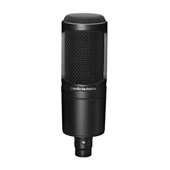 Audio-Technica AT2020 Cardioid Condenser Studio XLR Microphone, Ideal for Project/Home Studio Applications,Black