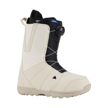 Burton Men's Moto Boa Snowboard Boots (9.5, Stout White)