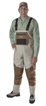 Caddis Men's Attractive 2-Tone Tauped Deluxe Breathable Stocking Foot Wader, Large(DOES NOT INCLUDE BOOTS)