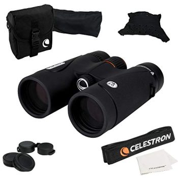 Celestron TrailSeeker 8x42 ED Binoculars - Compact Birdwatching Binoculars with ED Objective Lenses, Broadband Multi-Coated Optics, BaK4 Roof Prism