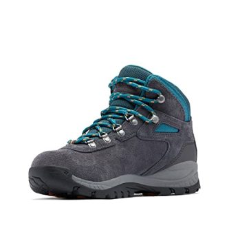 Columbia Women's Newton Ridge Plus Waterproof Amped, Shark/River Blue, 6.5