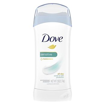 Dove Invisible Solid Antiperspirant Deodorant Stick for Women, Sensitive, For All Day Underarm Sweat & Odor Protection 2.6 oz