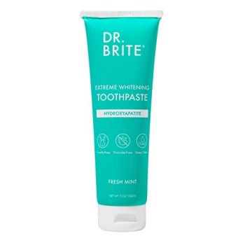 Dr. Brite Mint Natural Whitening Toothpaste with Activated Coconut Charcoal and VIT C, Mint, 5 Ounce (TRTAZ11A)