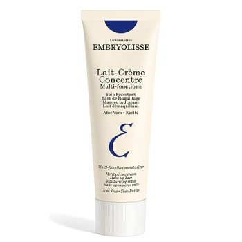 Embryolisse Lait-Crème Concentré, Multifunction Daily Moisturizer, Primer, and Makeup Remover, Suitable for All Skin Types. French Face Cream With Shea Butter & Aloe Vera, 2.54 Fl Oz